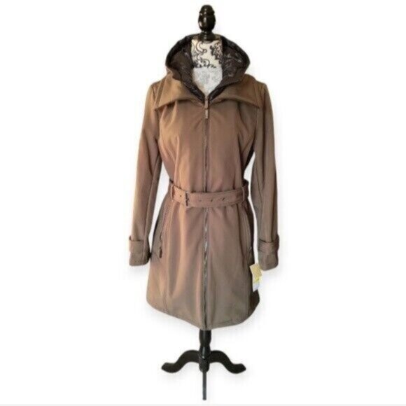 Michael Kors Soft Shell Puffer Hooded Jacket Women's Sz Medium - Picture 1 of 16